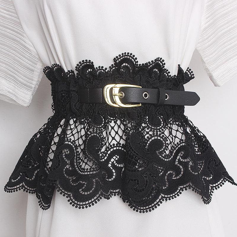 Lace decorative belt
