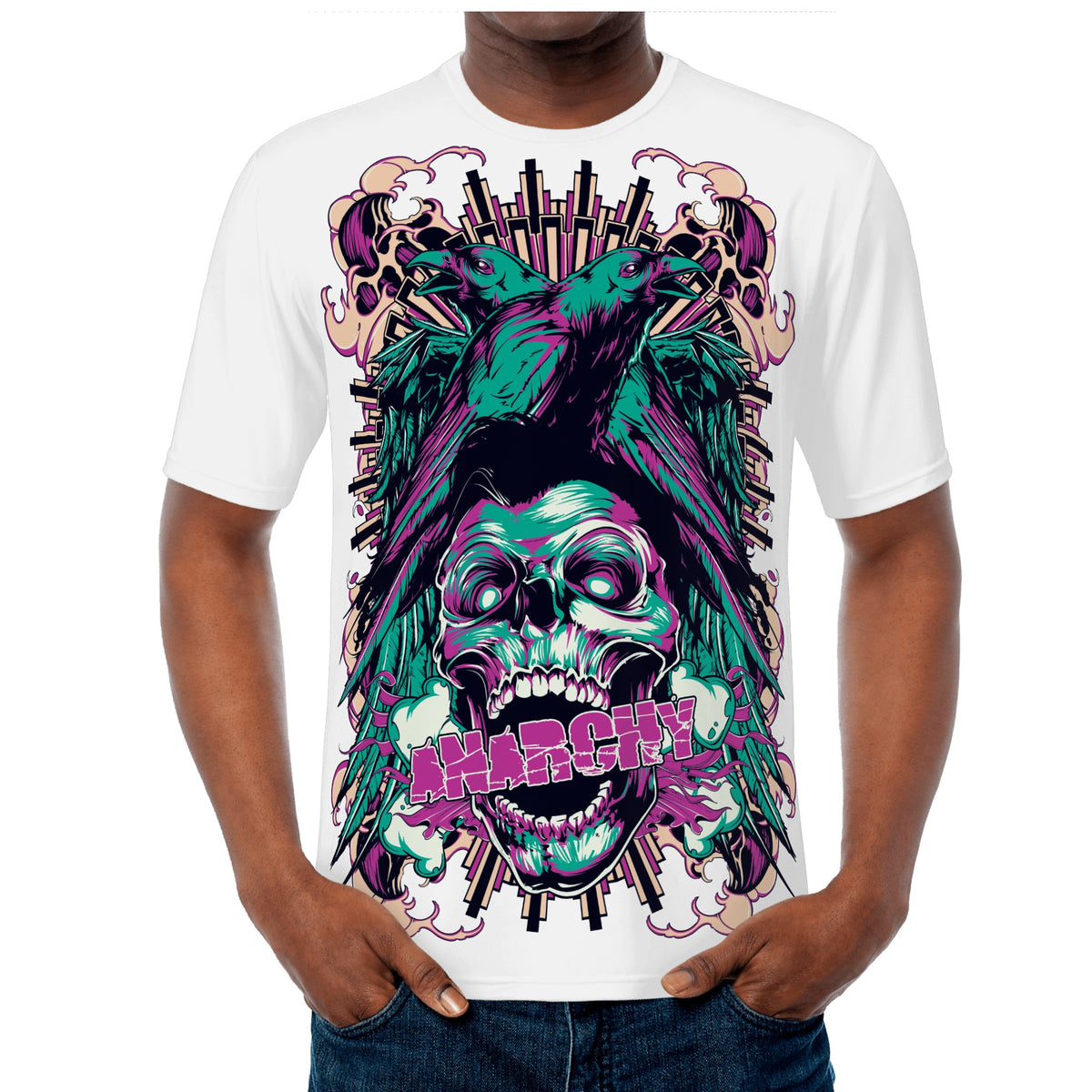 Camiseta con estampado integral para hombre