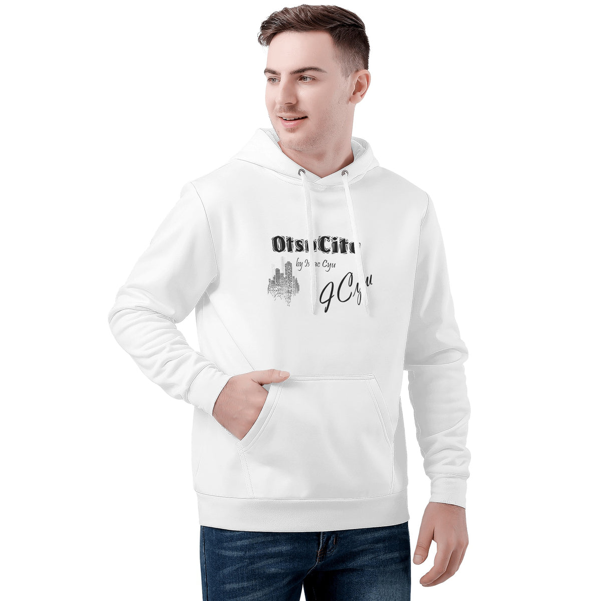 Sweat à capuche basique pour hommes