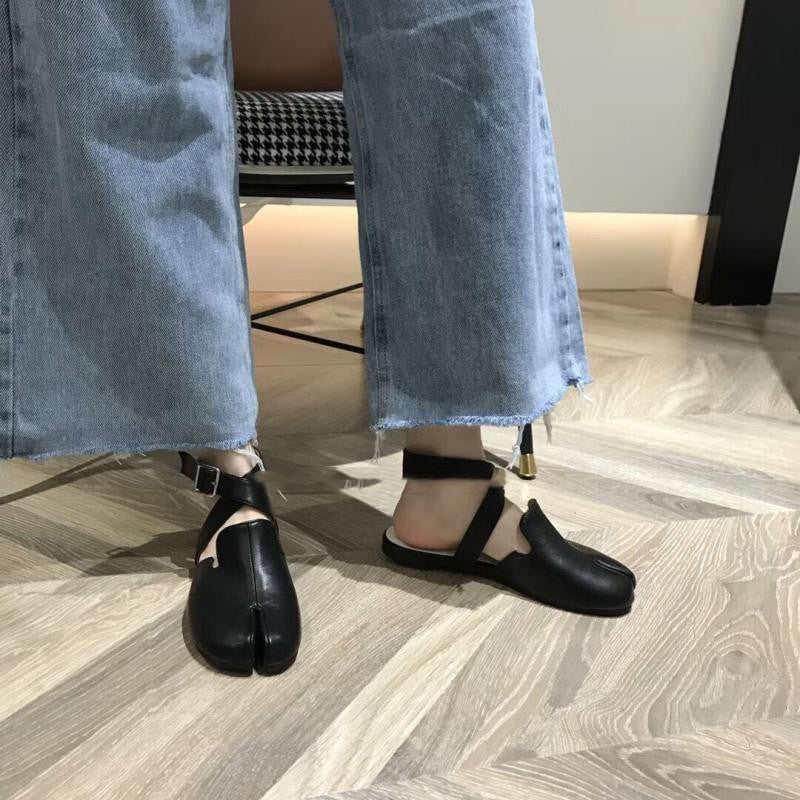 KIKIMORA Chaussures à Semelle Souple et Bout Fendu