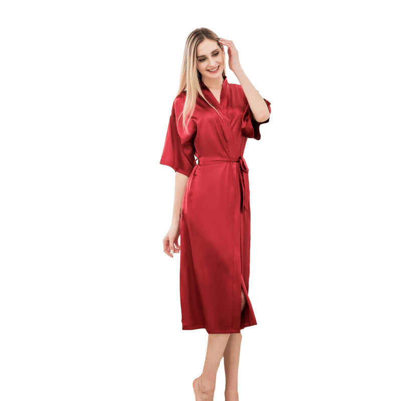 Peignoirs kimono en satin