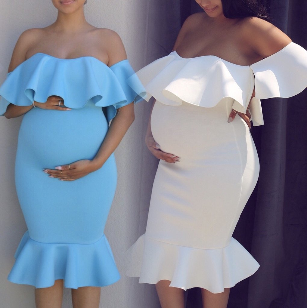 KIKIMORA Maternity Collection Ruffles Dress
