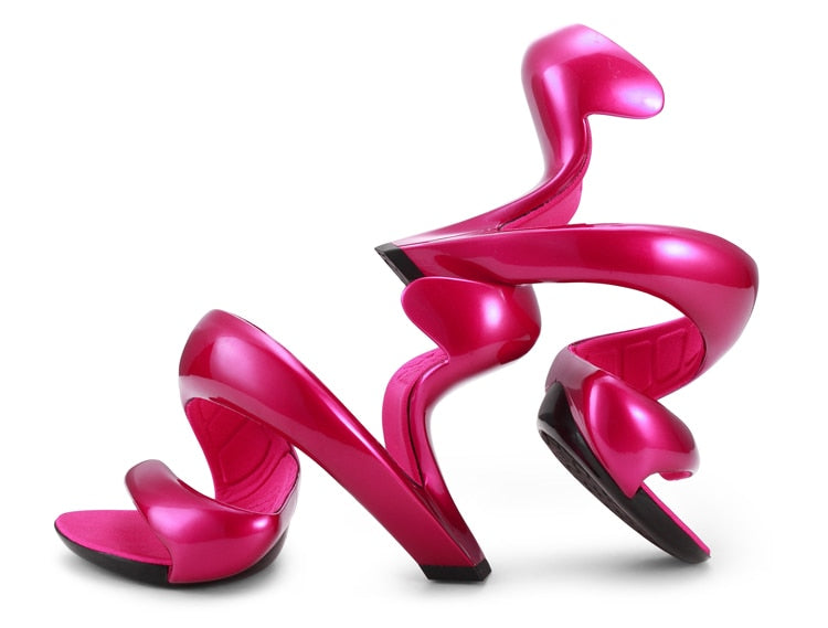 KIKIMORA bottomless sexy snake shaped shoes