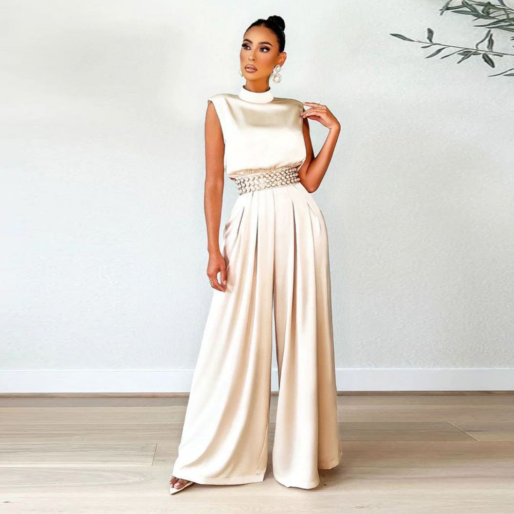 KIKIMORA Combinaison sans manches à taille ajustée