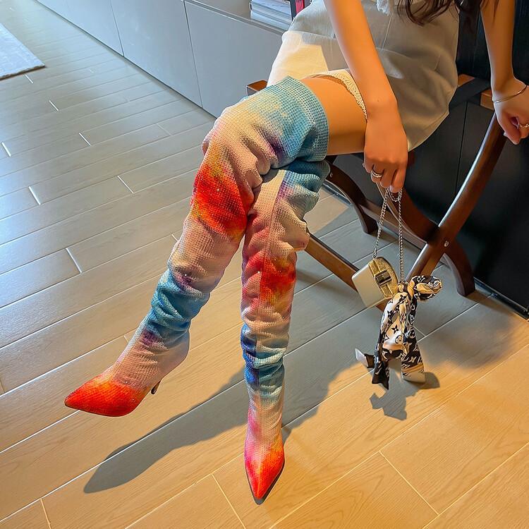 KIKIMORA Over-the-knee Stiletto Boots