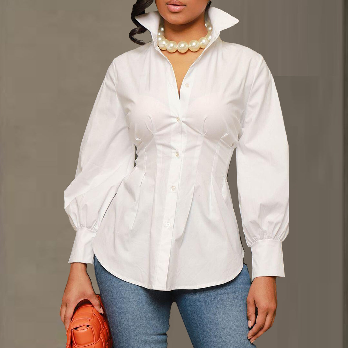 Camisa ajustada con botones