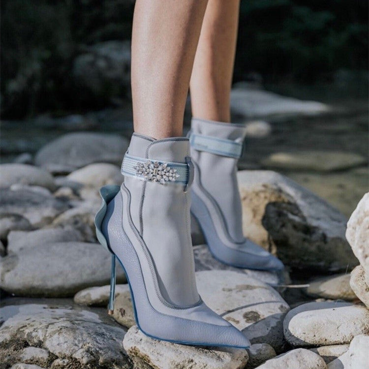 Bottes Martin à petits bourgeons et talons fins
