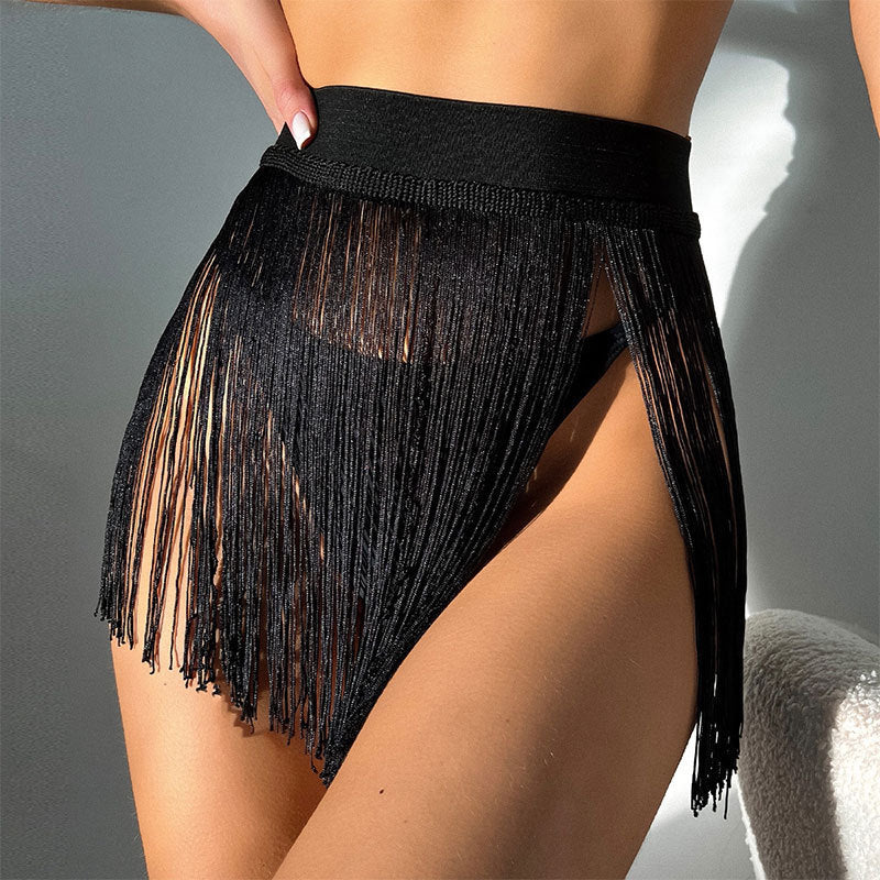 KIKIMORA Short skirt with tassels
