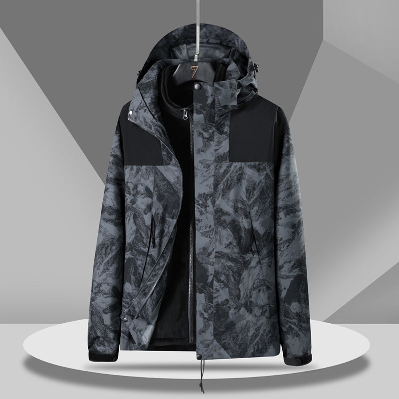 Veste extérieure extérieure Veste détachable trois en un