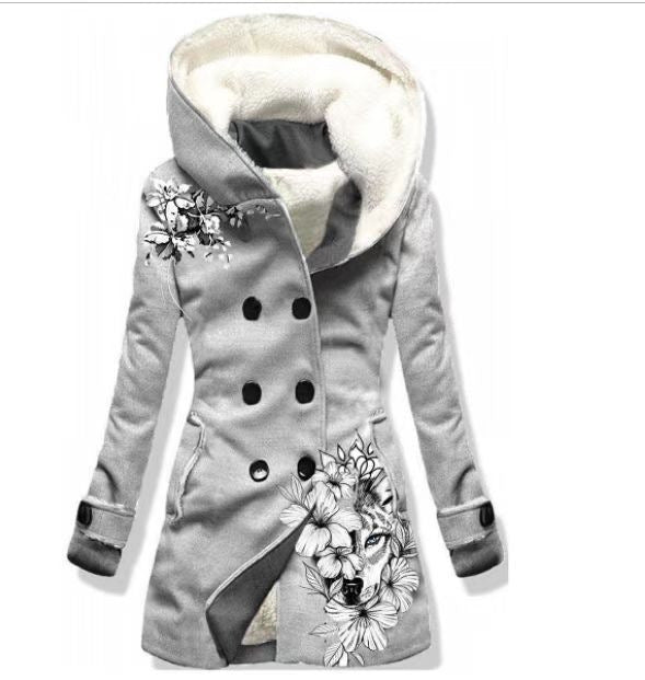 Manteau mi-long de couleur unie
