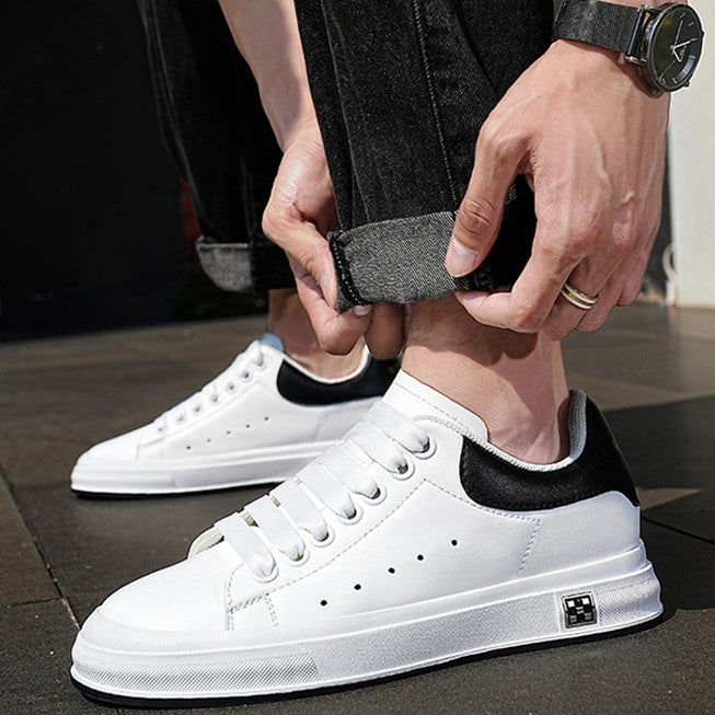 KIKIMORA Chaussures à fond souple en cuir blanc