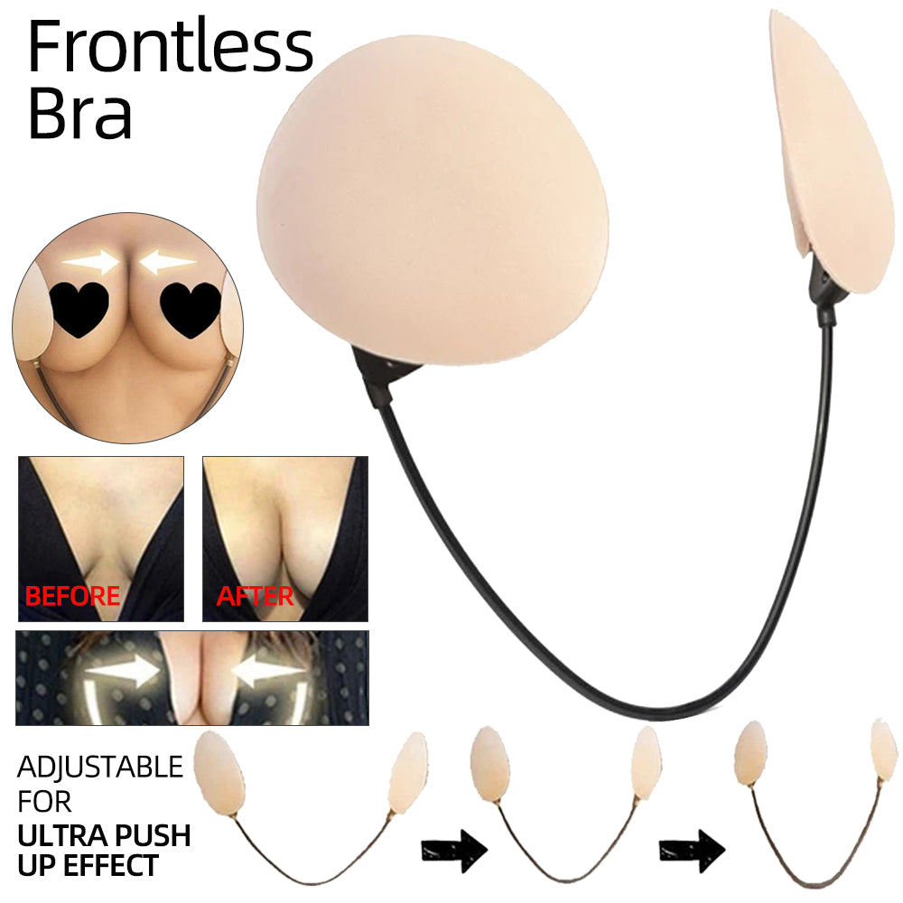 Open back strapless push up bra
