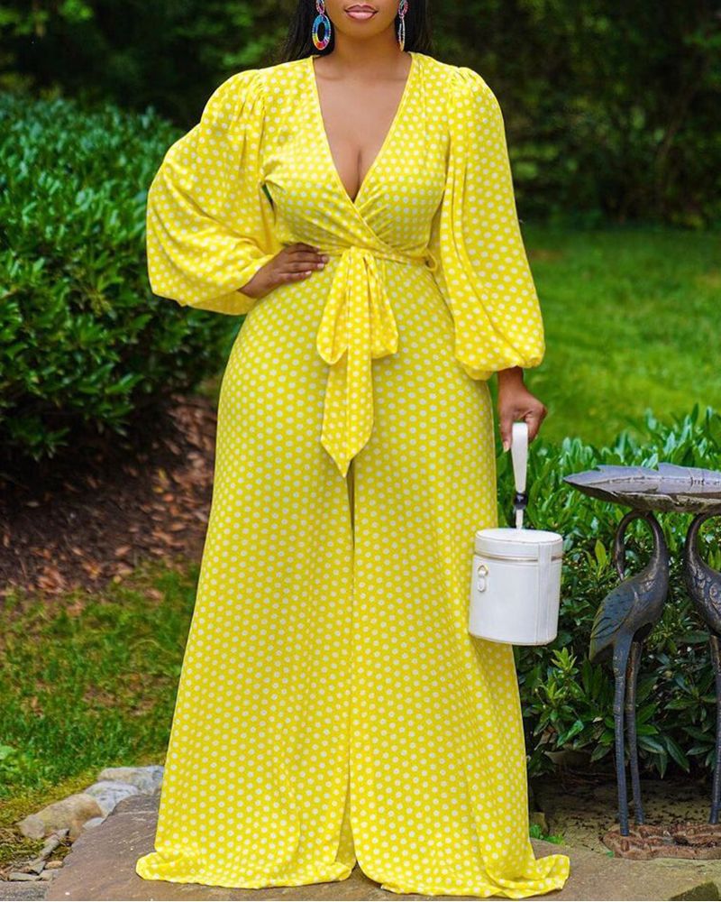 Robe taille haute tricotée rouge imprimée