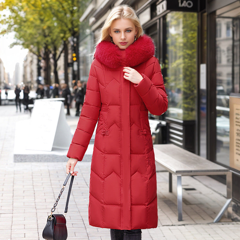 Thickened Large Wool Collar Cotton Jacket