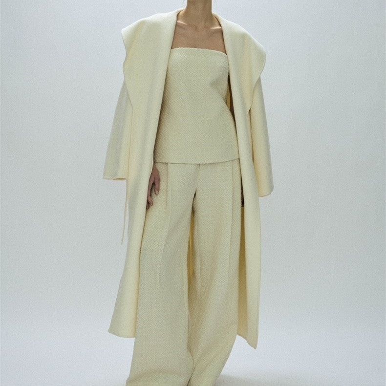 KIKIMORA Double-sided Wool Overcoat Coat