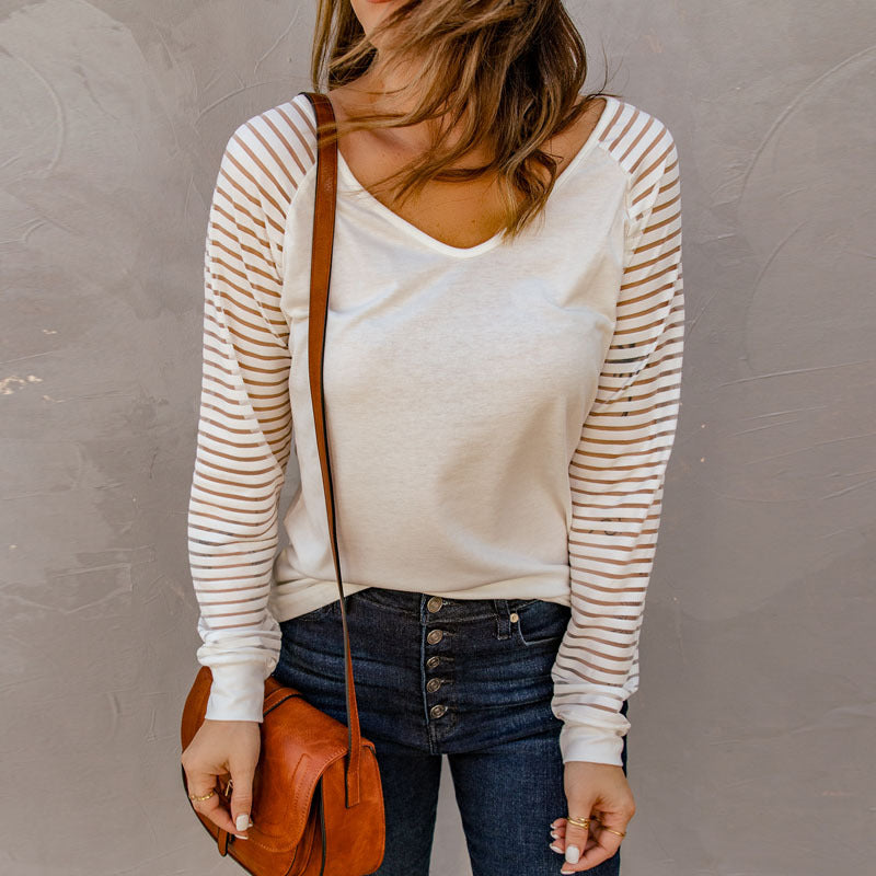 Simple V-neck Top