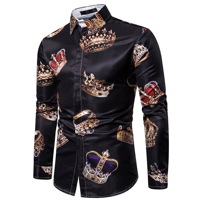 KIKIMORA Crown Print Shirt