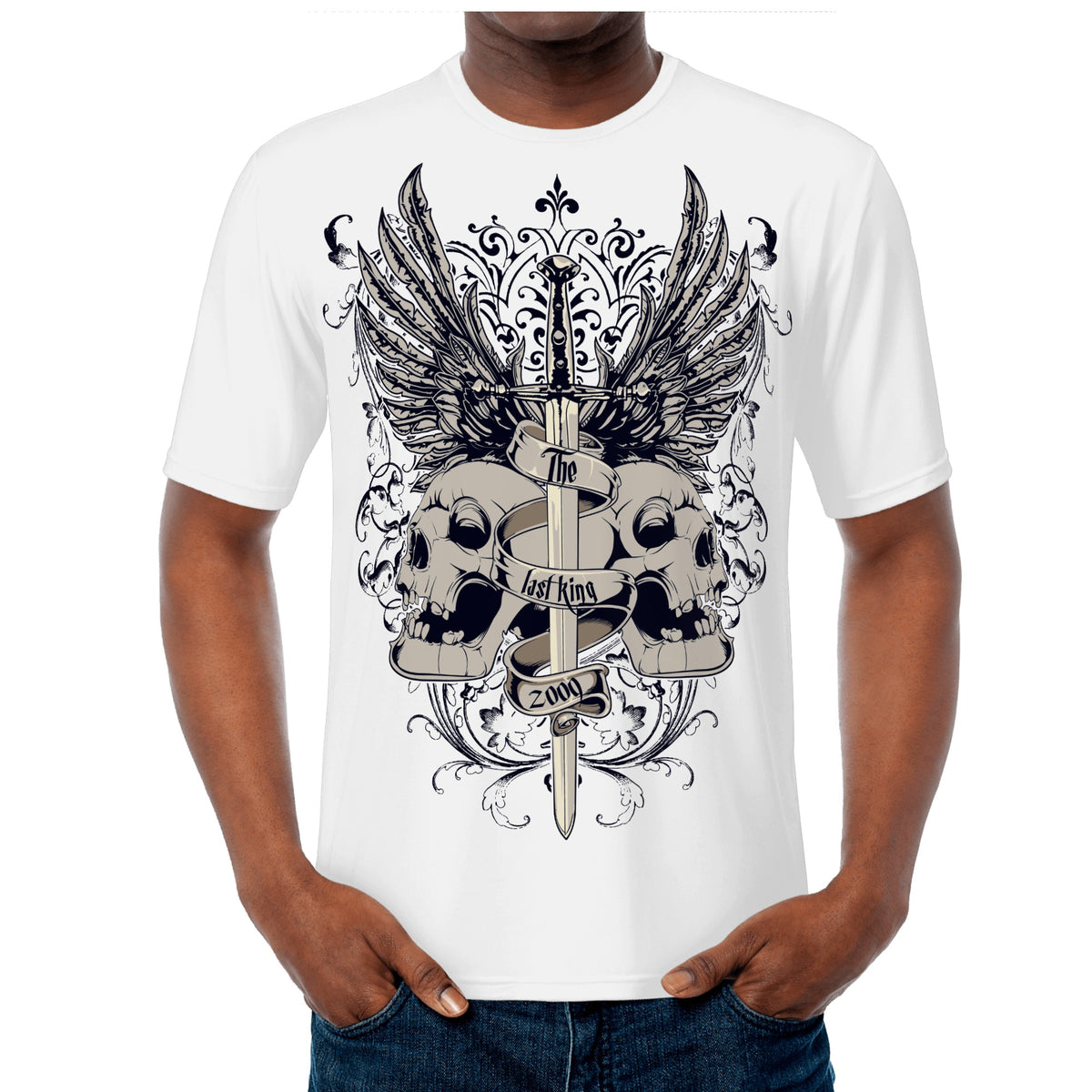 Camiseta con estampado integral para hombre