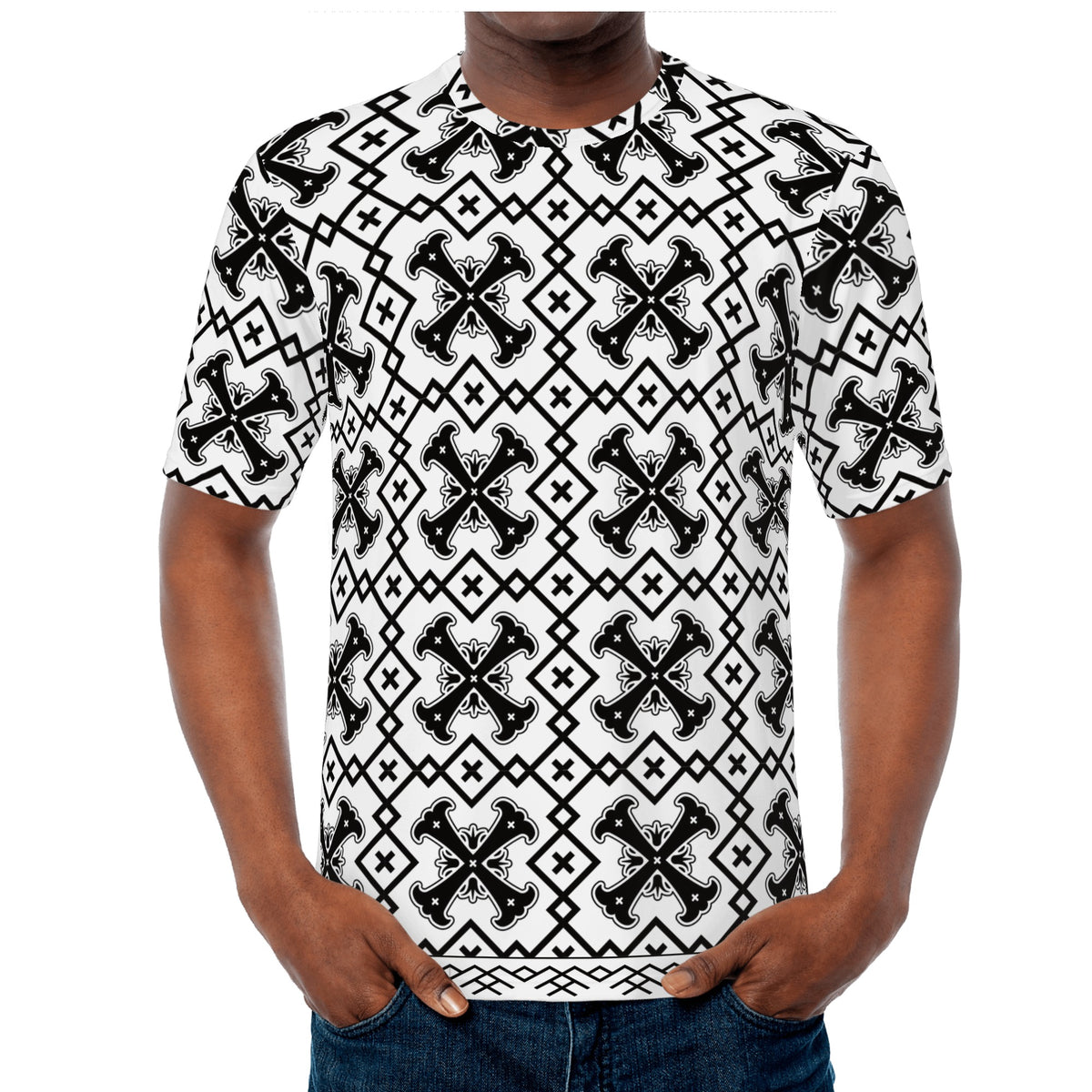 Camiseta con estampado integral para hombre