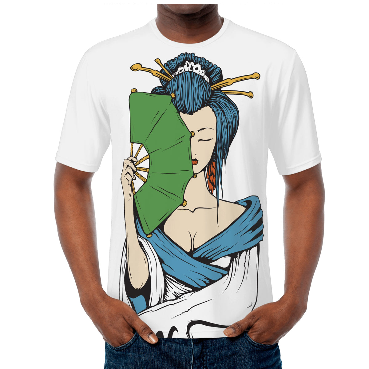 Camiseta con estampado integral para hombre