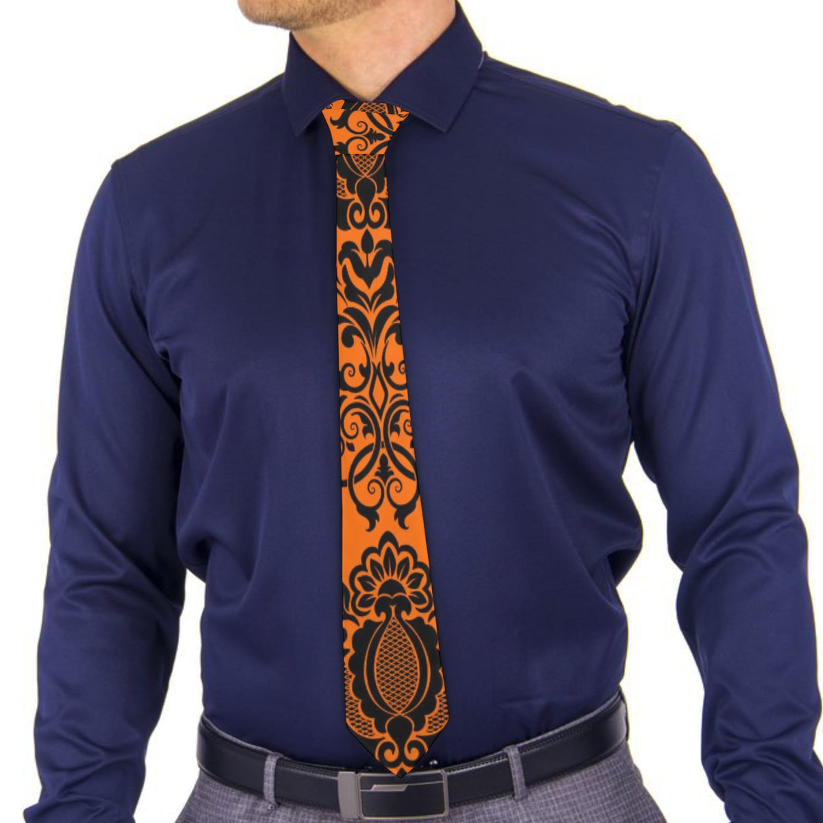 All Over Print Unisex Bandana Tie Necktie - Breathable Polyester Fabric - Ideal for Men & Women - Formal & Casual Events