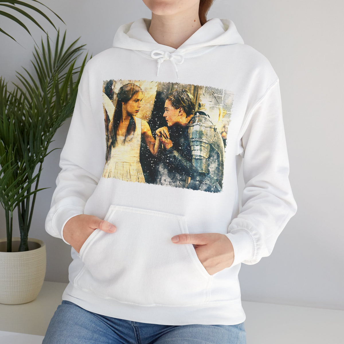 Romeo and Juliet romantic movie fan art Unisex Hooded Sweatshirt Hoodie for Leonardo Dicaprio fans