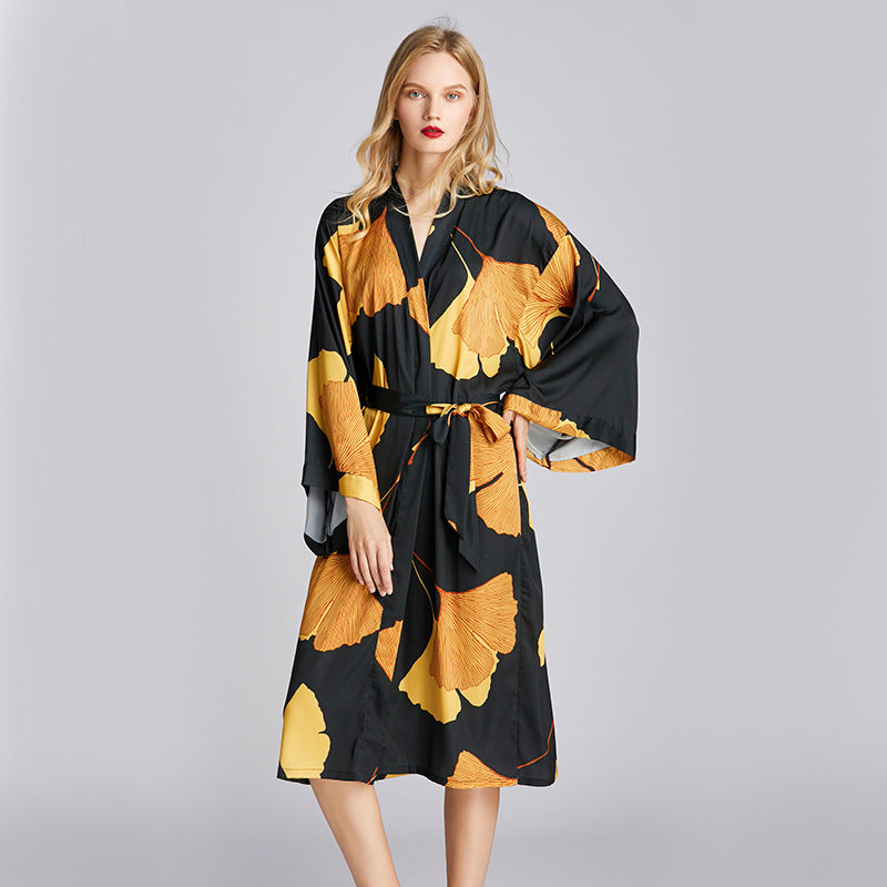 KIKIMORA Ice Silk Robe