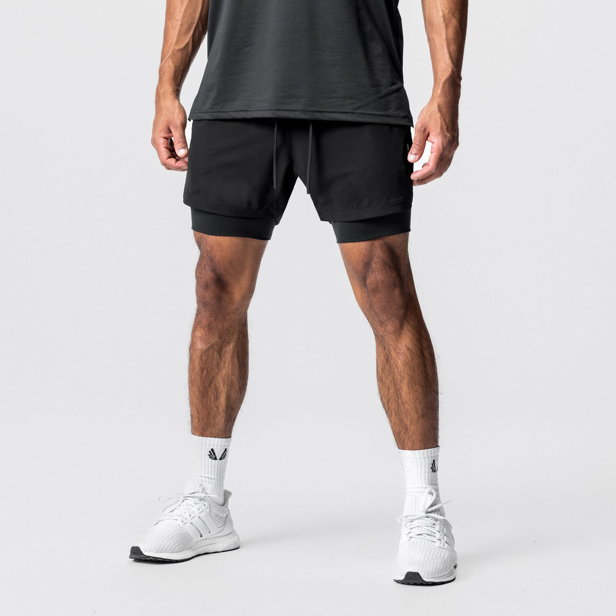 Pantalones cortos de entrenamiento Hombre Nailon Running Entrenamiento Elástico Secado rápido