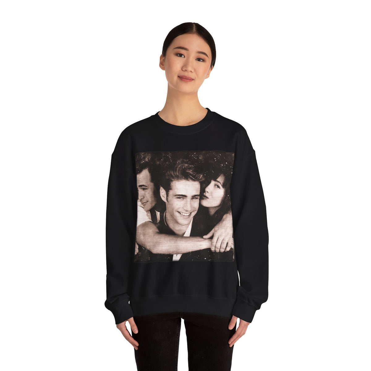 Vintage retro Beverly Hills Luke Perry Shannen Doherty fans gift Unisex Crewneck sweatshirt gift for Beverly Hills fans