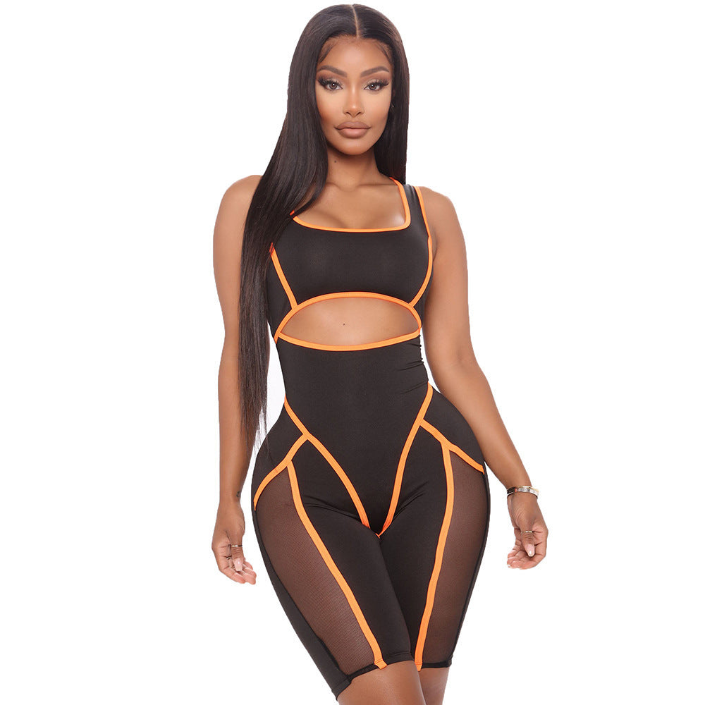 KIKIMORA Skinny Sleeveless Jumpsuit