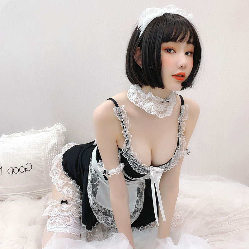 Role Play Lace Maid Dress