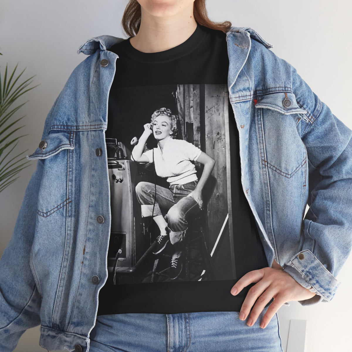 Vintage Retro look Shirt Marilyn Monroe Fan art Shirt Old Hollywood Shirt For Marilyn Fans.