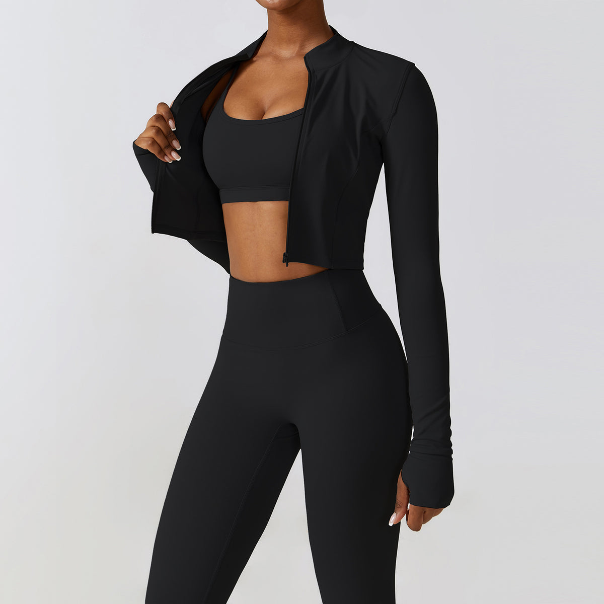 KIKIMORA Slimming Three-piece Fitness Suit